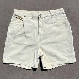 Bill Blass Light Yellow Vtg Denim Jean Shorts Women's Size (16W)
